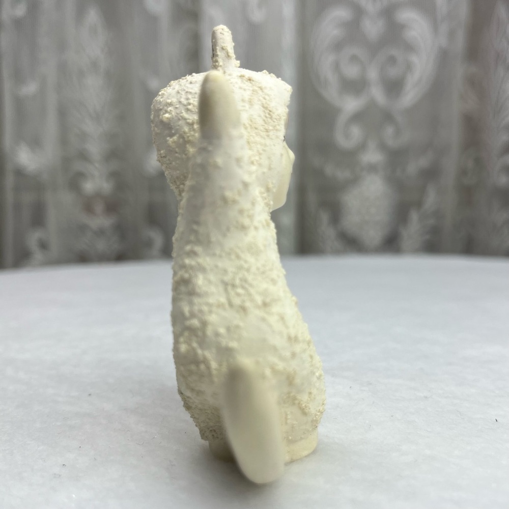 Vintage ALBERTA CERAMICS MOLDED Christmas Ornament SNOW BABIES Moon Sitting - Picture 7 of 9